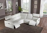 Mia Bella Verona 5pc Sectional Set White-snow White from Michael Amini - Luna Furniture