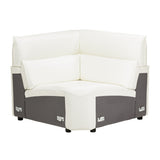 Mia Bella Verona 5pc Sectional Set White-snow White from Michael Amini - Luna Furniture