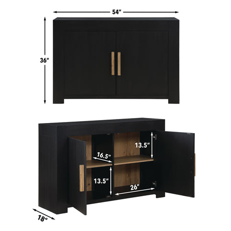 Aubrey Server, Black from Steve Silver - Luna Furniture