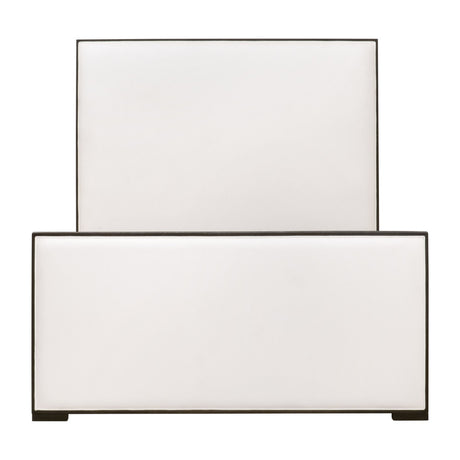 Tailor Standard King Bed in Livesmart Peyton-Pearl, Matte Brown Oak from Essentials For Living - Luna Furniture