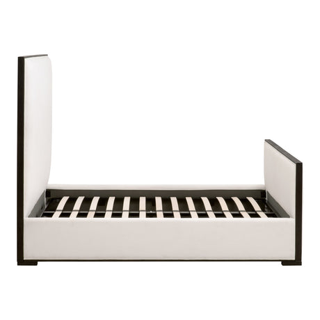 Tailor Standard King Bed in Livesmart Peyton-Pearl, Matte Brown Oak from Essentials For Living - Luna Furniture