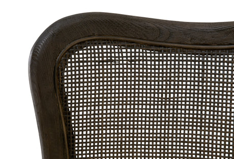 Cela Counter Stool in Bisque, Matte Brown Oak, Matte Brown Cane from Essentials For Living - Luna Furniture