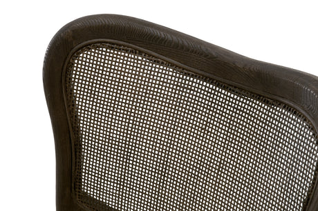 Cela Dining Chair in Bisque, Matte Brown Oak, Matte Brown Cane, Set of 2 from Essentials For Living - Luna Furniture