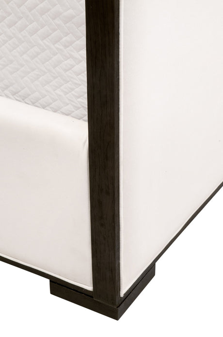 Tailor Standard King Bed in Livesmart Peyton-Pearl, Matte Brown Oak from Essentials For Living - Luna Furniture