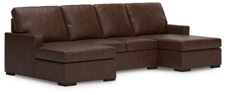 McDowlan Coffee 3-Piece Sectional with Double Chaise from Ashley Furniture - Luna Furniture