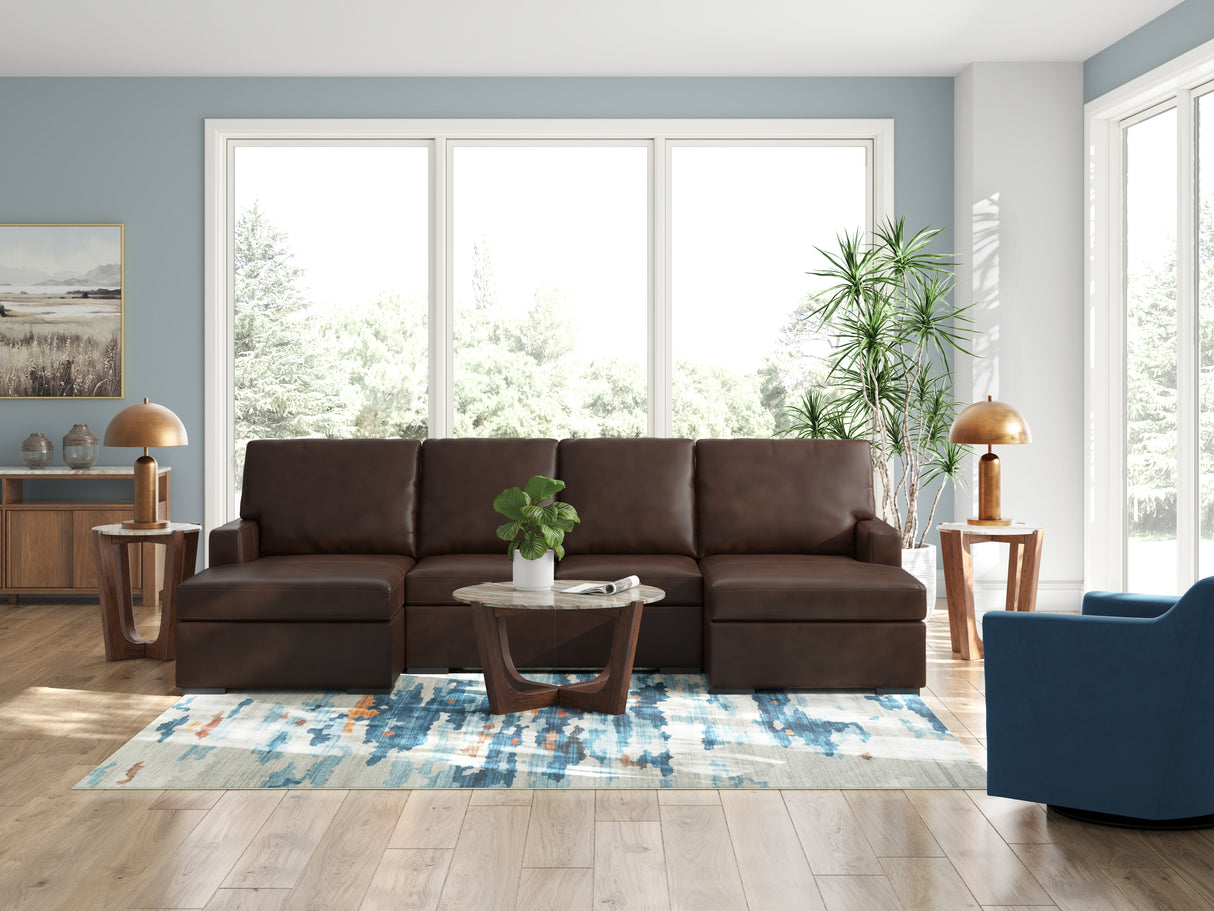 McDowlan Coffee 3-Piece Sectional with Double Chaise from Ashley Furniture - Luna Furniture