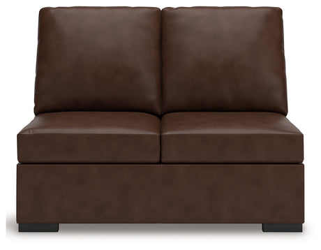 McDowlan Coffee Armless Loveseat from Ashley - Luna Furniture