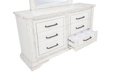 McKinney Vintage White 4-Piece Eastern King Bedroom Set from Coaster - Luna Furniture