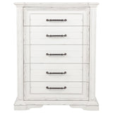 McKinney Vintage White 5-Drawer Bedroom Chest from Coaster - Luna Furniture