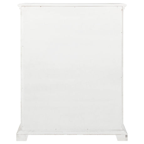 McKinney Vintage White 5-Drawer Bedroom Chest from Coaster - Luna Furniture