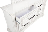 McKinney Vintage White 6-Drawer Bedroom Dresser Cabinet from Coaster - Luna Furniture