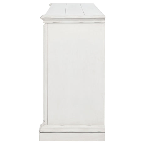 McKinney Vintage White 6-Drawer Bedroom Dresser Cabinet from Coaster - Luna Furniture