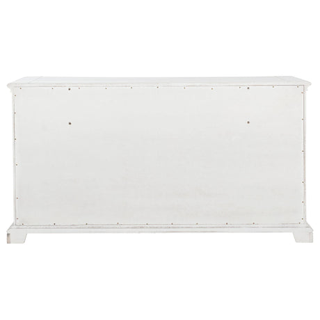 McKinney Vintage White 6-Drawer Bedroom Dresser Cabinet from Coaster - Luna Furniture