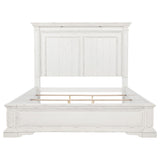 McKinney Vintage White Eastern King LED Light Panel Bed from Coaster - Luna Furniture