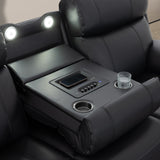 Zenith Power Home Theater Sofa with Built-In Speakers, Lighting and Vibration. from Steve Silver - Luna Furniture