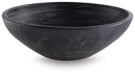 Meadie Distressed Black Bowl from Ashley - Luna Furniture