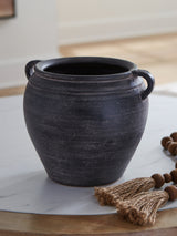 Meadie Distressed Black Vase from Ashley - Luna Furniture