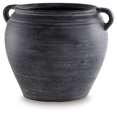 Meadie Distressed Black Vase from Ashley - Luna Furniture