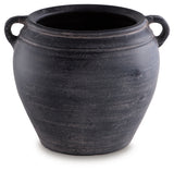 Meadie Distressed Black Vase from Ashley - Luna Furniture
