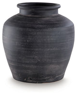 Meadie Distressed Black Vase from Ashley - Luna Furniture
