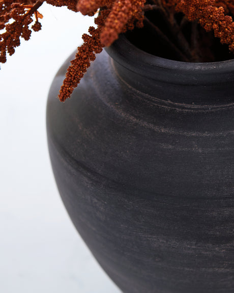 Meadie Distressed Black Vase from Ashley - Luna Furniture