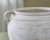 Meadie Distressed White Vase from Ashley Furniture - Luna Furniture