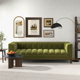 Jersey Green Velvet Sofa from Ashcroft Furniture - Luna Furniture