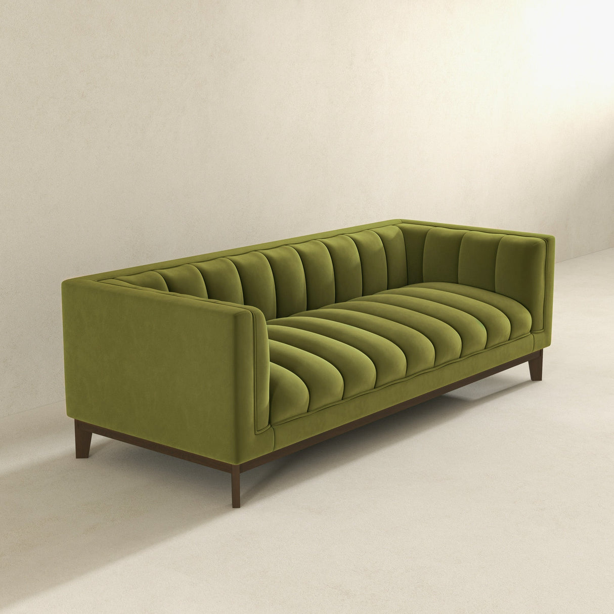 Jersey Green Velvet Sofa from Ashcroft Furniture - Luna Furniture