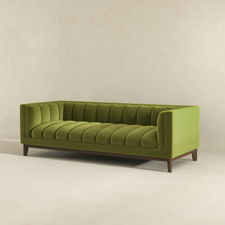 Jersey Green Velvet Sofa from Ashcroft Furniture - Luna Furniture