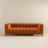 Jersey Orange Velvet Sofa from Ashcroft Furniture - Luna Furniture