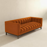 Jersey Orange Velvet Sofa from Ashcroft Furniture - Luna Furniture