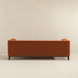 Jersey Orange Velvet Sofa from Ashcroft Furniture - Luna Furniture