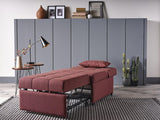 Mello Corvet Burgundy Pull Out Chair from Bellona - Luna Furniture