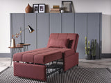 Mello Corvet Burgundy Pull Out Chair from Bellona - Luna Furniture