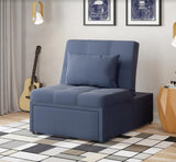 Mello Corvet Navy Pull Out Chair from Bellona - Luna Furniture