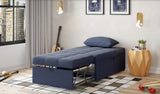Mello Corvet Navy Pull Out Chair from Bellona - Luna Furniture