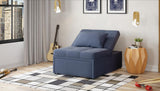 Mello Corvet Navy Pull Out Chair from Bellona - Luna Furniture