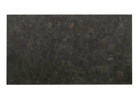 Melstone Brown 7-Piece Genuine Marble-Top Dining Set from Happy Homes - Luna Furniture