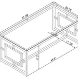 Merced Nickel 3-Piece Rectangular Coffee and End Table Set from Coaster - Luna Furniture