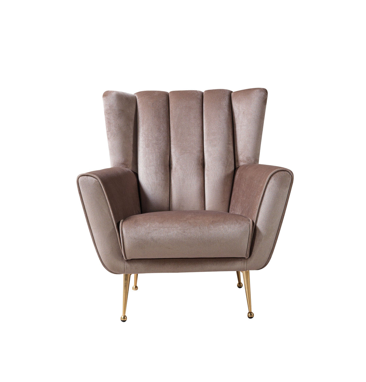 Merida Coffee Velvet Chair from Nova Furniture - Luna Furniture