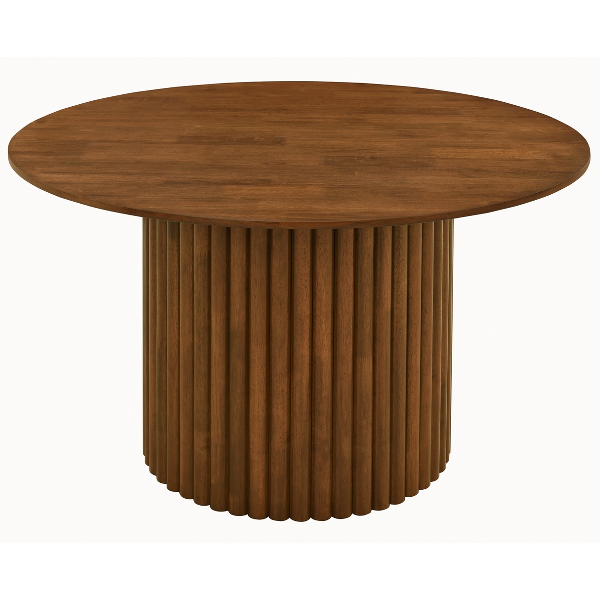 Merlin Walnut Solid Wood Round Dining Table from Ashcroft Furniture - Luna Furniture