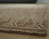 Merrittman Brown/Ivory Large Rug from Ashley Furniture - Luna Furniture
