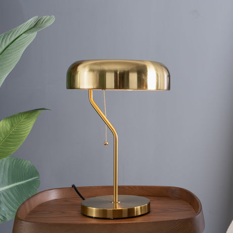 Metro Table lamp with Gold outer and White inner from Ashcroft Furniture - Luna Furniture