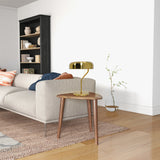 Metro Table lamp with Gold outer and White inner from Ashcroft Furniture - Luna Furniture