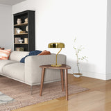 Metro Table lamp with Gold outer and White inner from Ashcroft Furniture - Luna Furniture