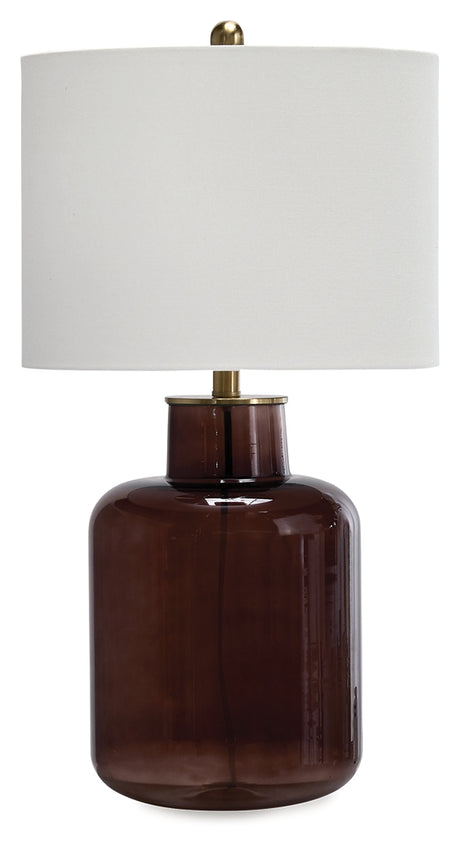 Mette Brown/Gold Finish Table Lamp from Ashley - Luna Furniture