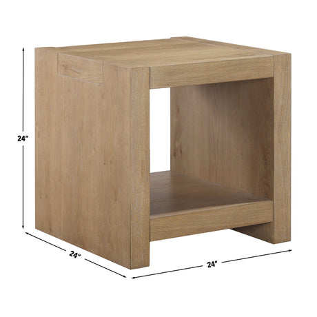 Aubrey End Table, Driftwood from Steve Silver - Luna Furniture