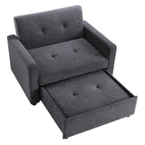 Noah Gray Convertible Sleeper Chair-and-a-Half from Steve Silver - Luna Furniture