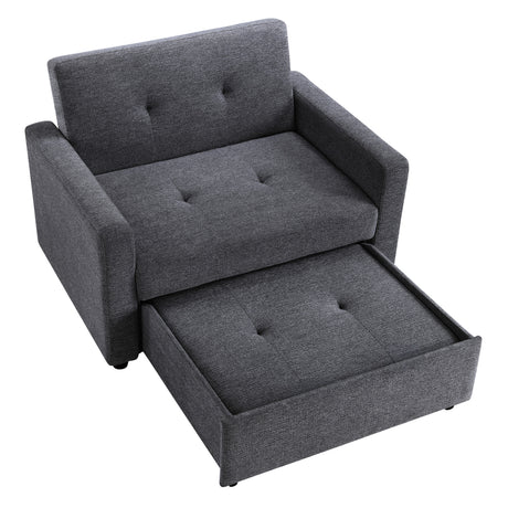 Noah Gray Convertible Sleeper Chair-and-a-Half from Steve Silver - Luna Furniture