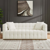 Eleanor Sofa Beige Boucle from Ashcroft Furniture - Luna Furniture